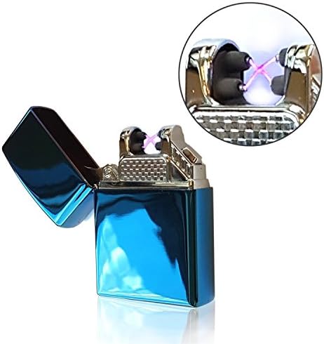 Plasma Beam Windproof Flameless Dual/Double Tesla Electric Arc Spark USB Rechargeable like Cigarette Lighter
