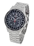 Produkt-Bild: DeTomaso Herrenuhr FIRENZE Chronograph Edelstahl Schwarz - SM1624C-BK1