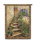 Review ArtSelect  / Tapestry: Tuscan Villa II Fine Art Tapestry with Hanging Rod,43 x 53