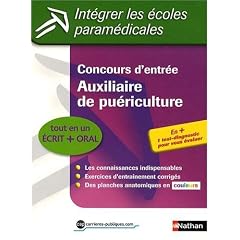 Concours d'entr�e Auxiliaire de pu�riculture : Epreuves �crites et orale