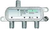 Axing BVE 3-01 BK-3 fach Signalverteiler mit abnehmbarem Montagesockel