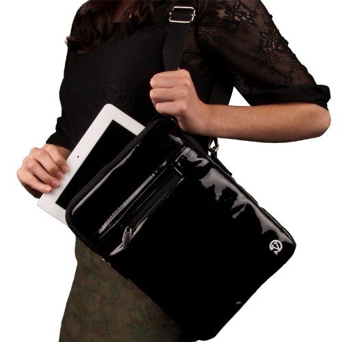 Black Gloss Hydei Case, Fits your Archos Tablets and has extra pockets for all your Accessories needs!!!