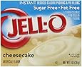 Jell-O Sugar-Free Instant Pudding and Pie Filling, Cheesecake, 1-Ounce Boxes (Pack of 6)