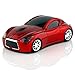CHUYI Wireless Sport Car Shaped Mouse 1600DPI 3 Button Optical Mouse Ergonomic Gaming Mice with USB Receiver for PC Computer Laptop Gift (Red)