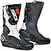 SIDI FUSION MOTORCYCLE RACE SPORTS LEATHER BOOTS - WHITE/BLACK 45/UK 10