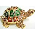 Gorgeous Tortoise Jewelled Trinket Box Jewelry Turtle