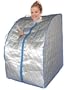 Large Portable Infrared Sauna Spa FIR FAR Detox Ion - Silver/Gray