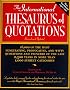 International Thesaurus of Quotations