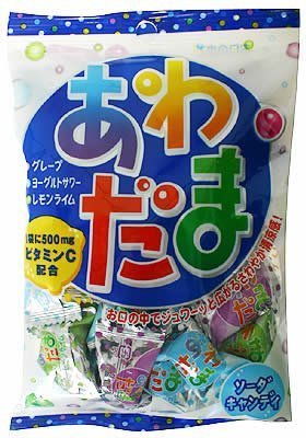 Pine Japanese Candy, Awadama Fizzy Soda, 4.22-Ounce Bags (Pack of 10) by Hard Candy
