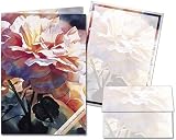 Afternoon Rose - Stationery Gift Set (20 sheets and 12 envelopes)