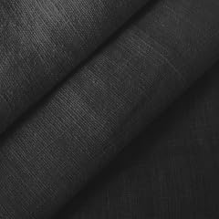 100% Leinen Stoff Meterware Farbe Schwarz