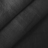 100% Leinen Stoff Meterware Farbe Schwarz
