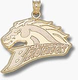 Western Michigan Broncos Broncos Logo 5/8 Lapel Pin - 10KT Gold Jewelry