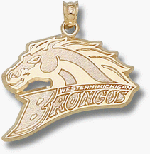 Western Michigan Broncos Broncos Logo 5/8 Lapel Pin - 14KT Gold Jewelry