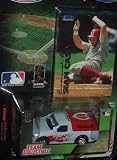 Cincinnati Reds 1999 MLB Diecast 1:64 Scale Ford F-150 Pickup Truck with Sean Casey Fleer Card Baseball Team White Rose Collectible