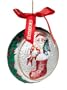 Waterford Holiday Heirlooms 4-1/2-Inch Santa Medallion