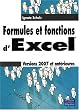 Formules et fonctions d'Excel : Versions 2007 et ant�rieures