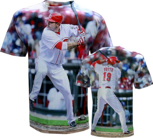 Joey Votto Cincinnati Reds Youth Hi-Def Sublimated Dye Photo T-Shirt