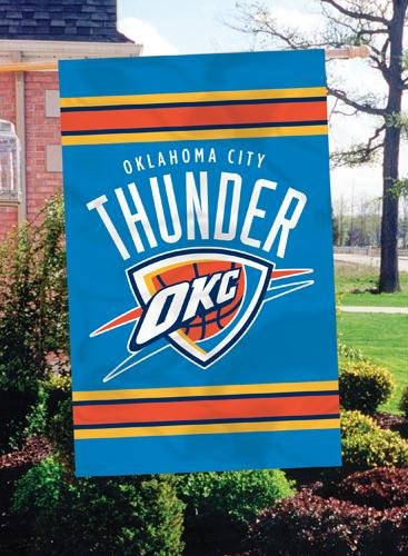 Oklahoma City Thunder Applique Banner Flag