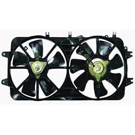 00-02 MAZDA 626 (2.0L, W/ AIR CONDITIONER) AC CONDENSER + RADIATOR COOLING FAN (W/ SHROUD, W/ MOTOR) (DUAL FUNCTION) 01 2000 2001 2002