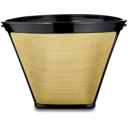 Bonavita BV1800TH 8 Cup Coffee Maker With Thermal Carafe + Porcelain Coffee Filter Cone Size 4 + Two 13 Oz White Tiara Cappuccino Cups + Paper Coffee Filter + #4 Cone Permanent Coffee Filter