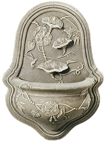 Euracast Model ADN9972T Tin Color Hummingbird Wall Fountain with Pump
