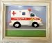 Ambulance Boys Room Art Framed Decor Print Picture