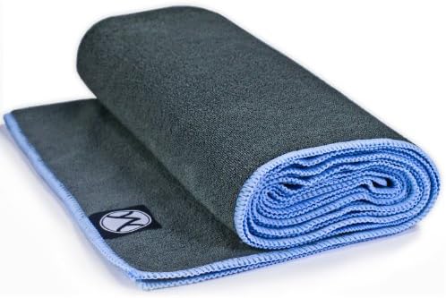 Youphoria Yoga Towel - 100% Microfiber Non-skid Hot Yoga Towel and Fitness Towel (24" X 68") - Hot Yoga, Bikram Yoga, Vinyasa Yoga, Hatha Yoga, Ashtanga Yoga. No Slip, Skidless, Super Absorbent, Machine Washable - Protect Your Yoga Mat and Improve Your Grip! - 100% Satisfaction Guarantee!