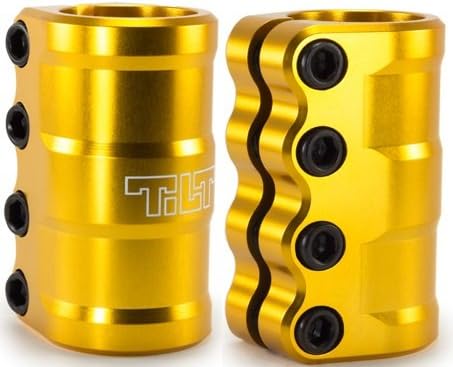 Tilt SCS Clamp THE ARK LT Standard Bars Compression System For Scooters GOLD