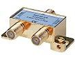 PREMIUM 2 way Splitter F type Screw - 5~2400 MHz (for Video VCR Cable TV ante...