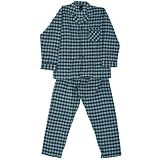 Hanes Classics Green and White Flannel Pajamas for Men