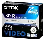 TDK ベアタイプ 録画用ブルーレイディスク 25GB 1回録画用(追記型) 5枚パック BDV-R25X5S