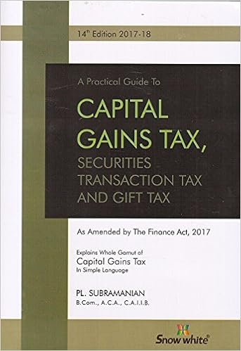 Practical Guide to Capital Gains Tax, SST & Gift Tax -2017