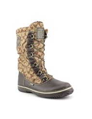 Coach Womens Shaine Signature Cold Weather Snow Boot in Khaki Size 7