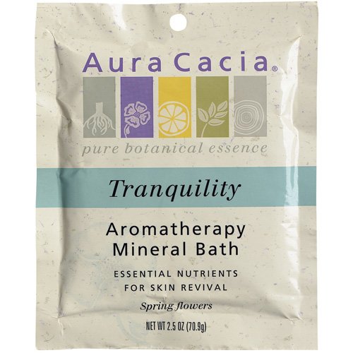 Aura Cacia Tranquility, Aromatherapy Mineral Bath, 16-Ounce Jar (Pack of 2)