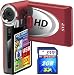 Photo : SVP T400-Red 1280x720p True HD Camcorder with 2.4" LCD (SVP 2GB High Speed SD Memory Card Included)