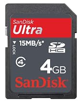 SANDISK SDHC Karte 4GB SecureDigital High Capacity Card Ultra (Original Handelsverpackung)