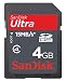 SANDISK SDHC Karte 4GB SecureDigital High Capacity Card Ultra (Original Handelsverpackung)