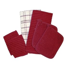 Ritz Royale Collection 6-Piece Towel Dish Cloth and Pocket Mitt Kitchen Ensemble