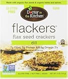 Doctor In The Kitchen Flaxseed Crackers, Dill, 5-Ounce
