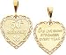 14K Gold Reversible 50th Anniversary Heart Charm