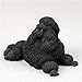 Poodle, Black Original Dog Figurine (4in-5in)