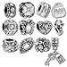 Timeline Treasures European Charm Bracelet Charms and Beads For Women, DIY Jewelry, Birthstone Crystal April Diamond Clear