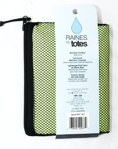 Raines Childrens Rain Poncho, One Size, Green, 3-Pack