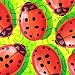 LADYBUG Beneficial Insect Lady Bug Garden GIANT 5.5 Inch art decor REFRIDGERATOR MAGNET