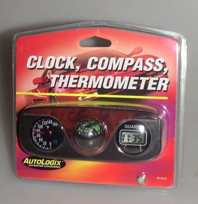 Clock / Compass / Thermometer