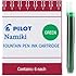 Pilot Namiki IC50 Fountain Pen Ink Cartridge, Green, 6 Cartridges per Pack (69003)