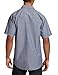 Key Industries Men's Short Sleeve Western snap pre-Washed Chambray Shirt Big/Tall