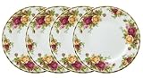 Royal Doulton-Royal Albert Old Country Roses Bread and Butter Plates, Set of 4
