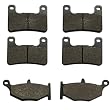 2007-2008 Suzuki GSXR 1000 Kevlar Carbon Front & Rear Brake Pads